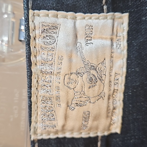 True Religion Dark Blue Flare Jeans - Picture 4 of 12